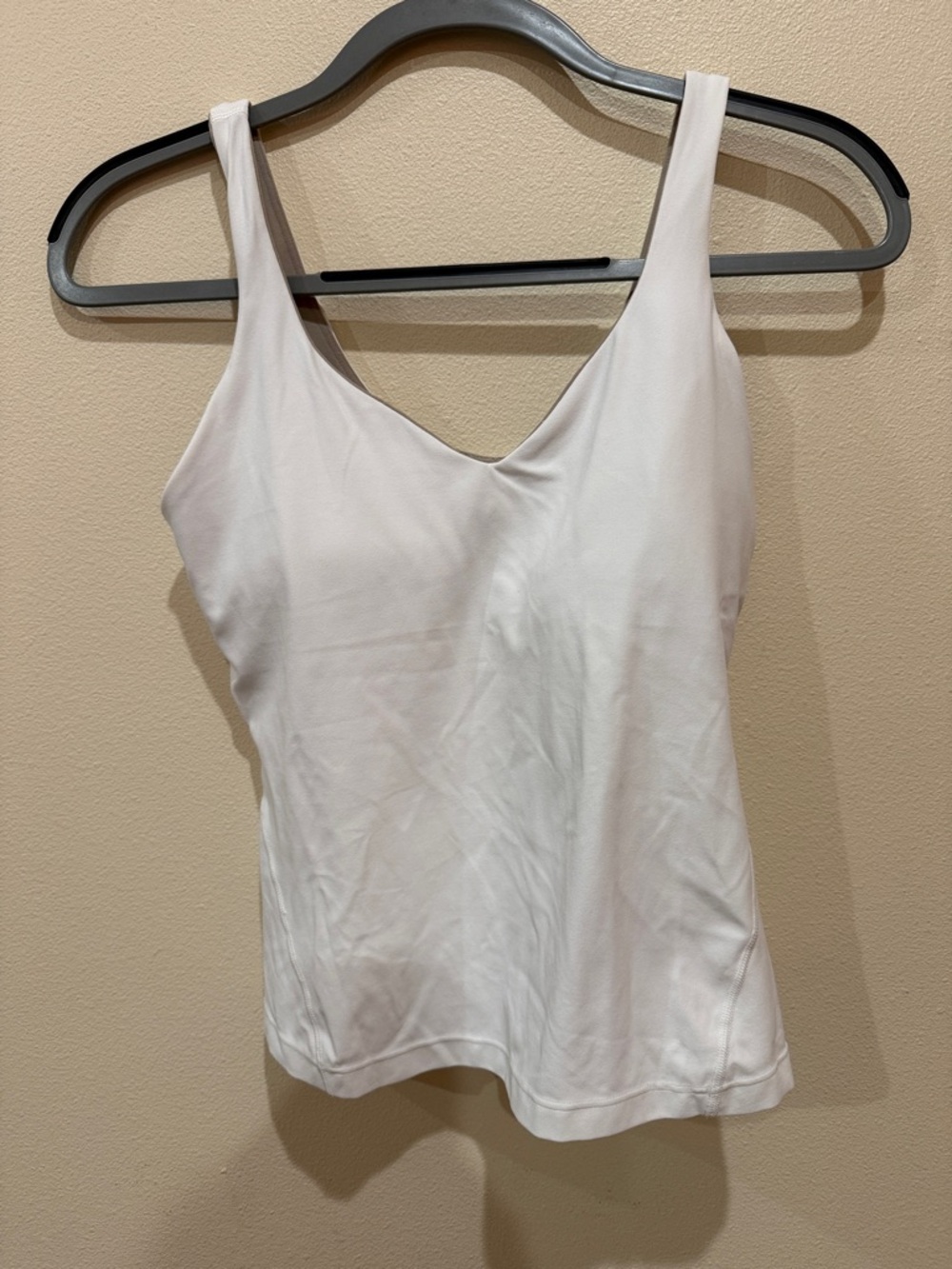 Lululemon White V-Neck Women’s Tank Top